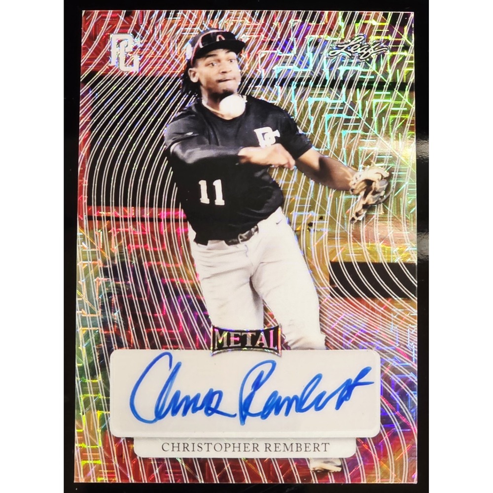 2023 Leaf Metal Perfect Game Christopher Rembert Auto True 1/1  Auburn Tigers
